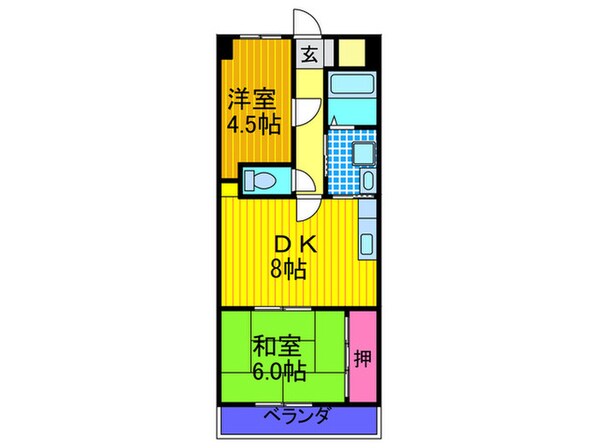 オルゴグラート東大阪の物件間取画像